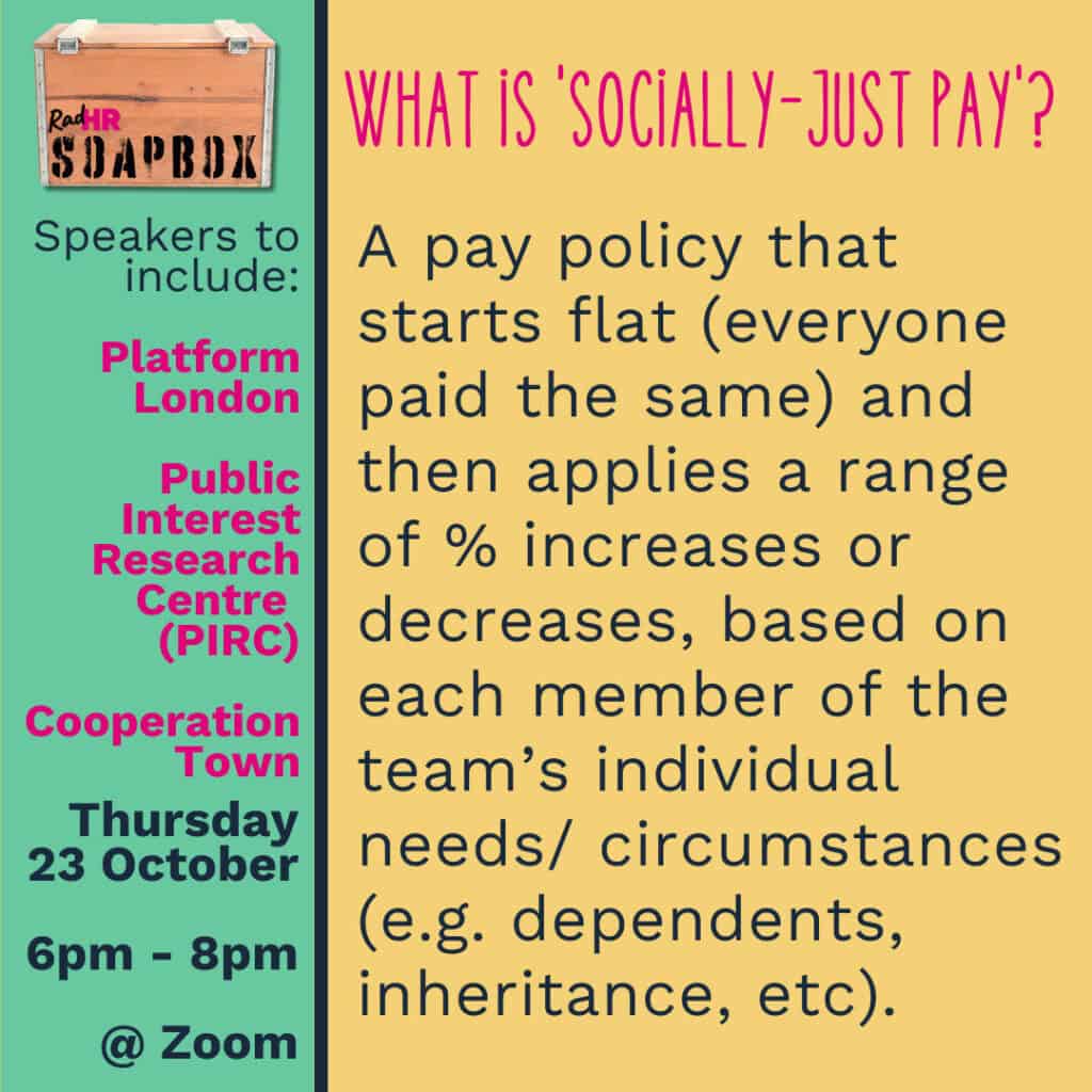 Soapbox #2 - what is socially-just pay?